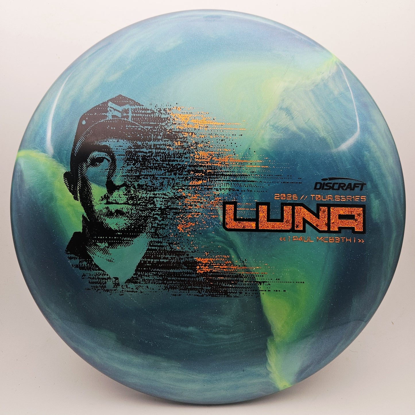 #19043 170-172g Teal, Paul McBeth Tour Series Special Blend Luna - Paul McBeth