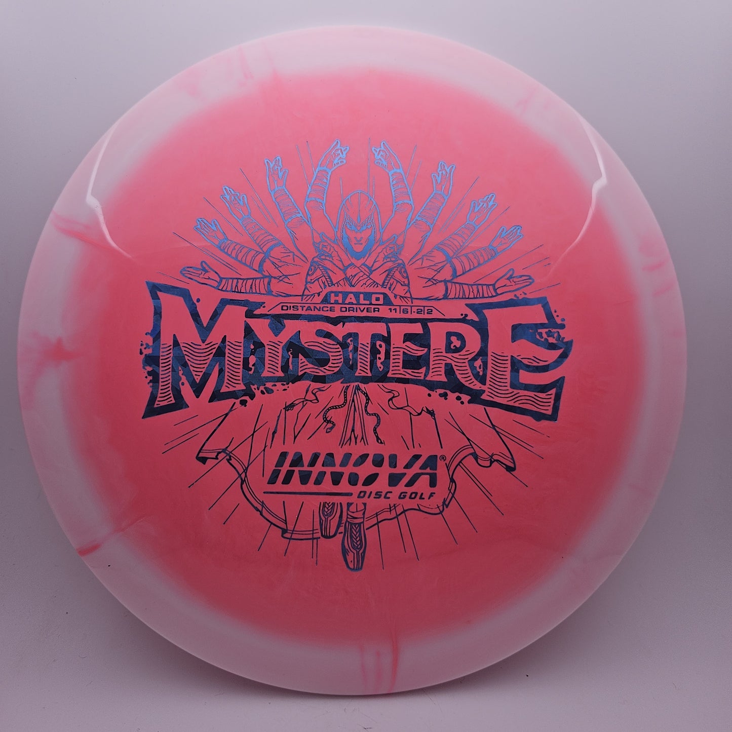 #9458 171g Pink / White Halo Star Mystere