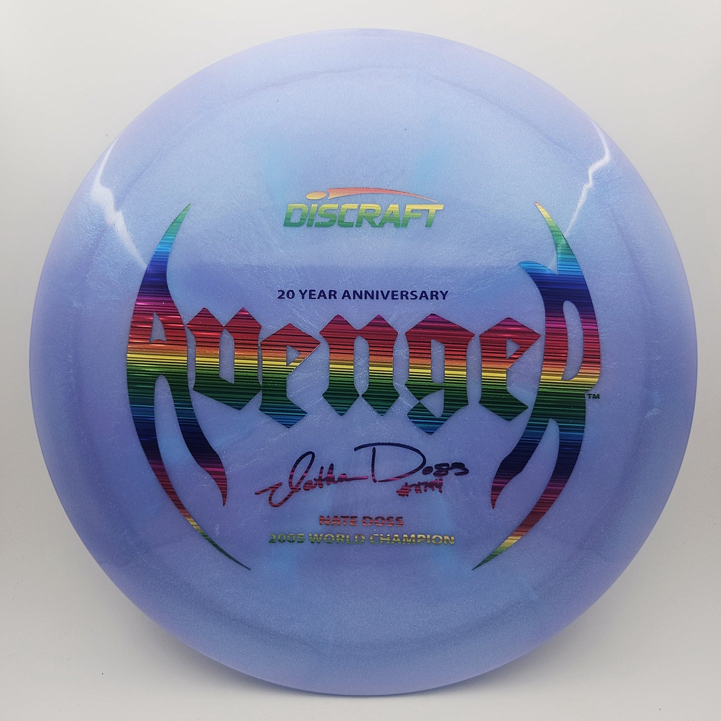#14527 173-174g Purple, Nate Doss 20 Year Anniversary Z Colorshift Swirl Avenger