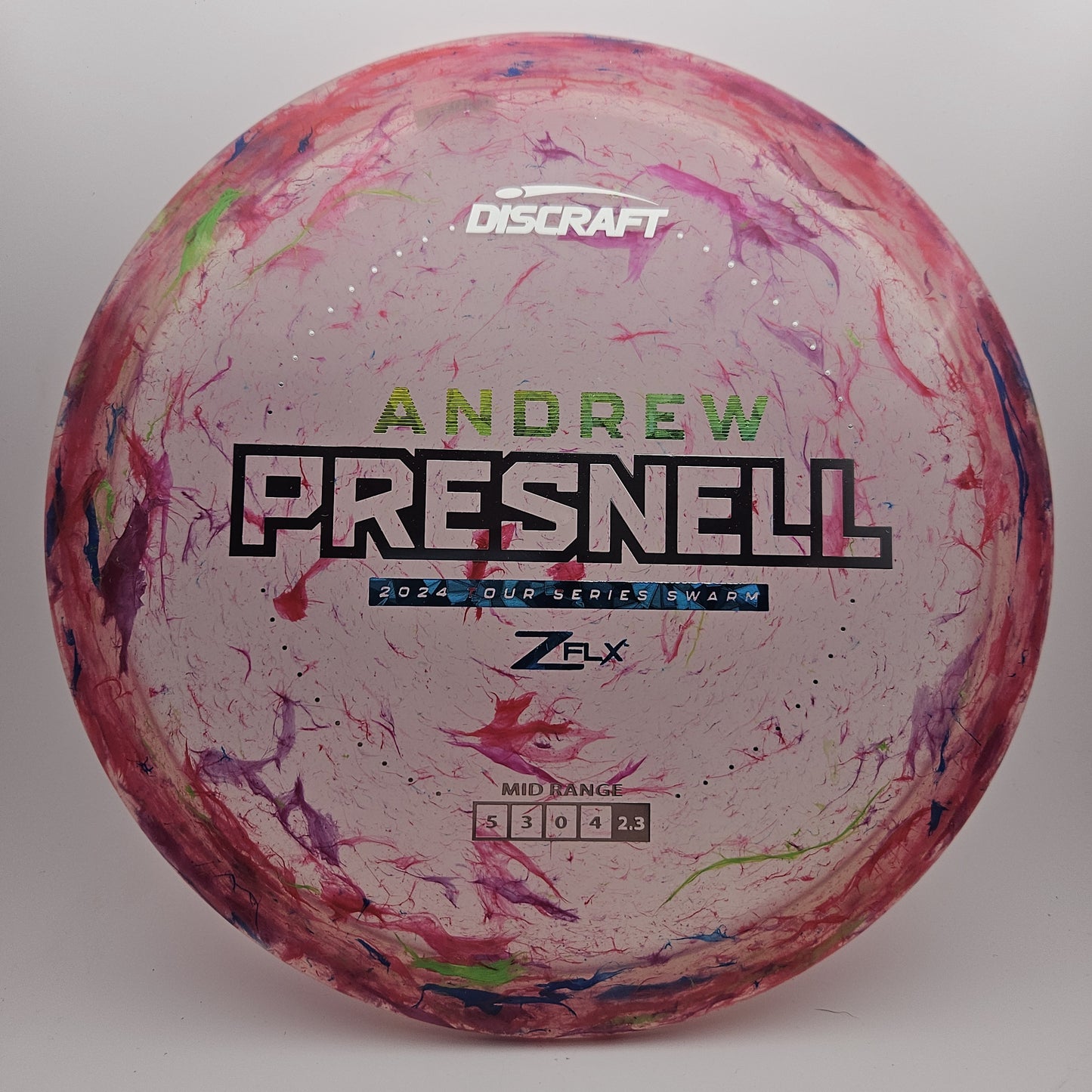 #7413 177+g Pink, Andrew Presnell Tour Series Jawbreaker Z Flx Swarm