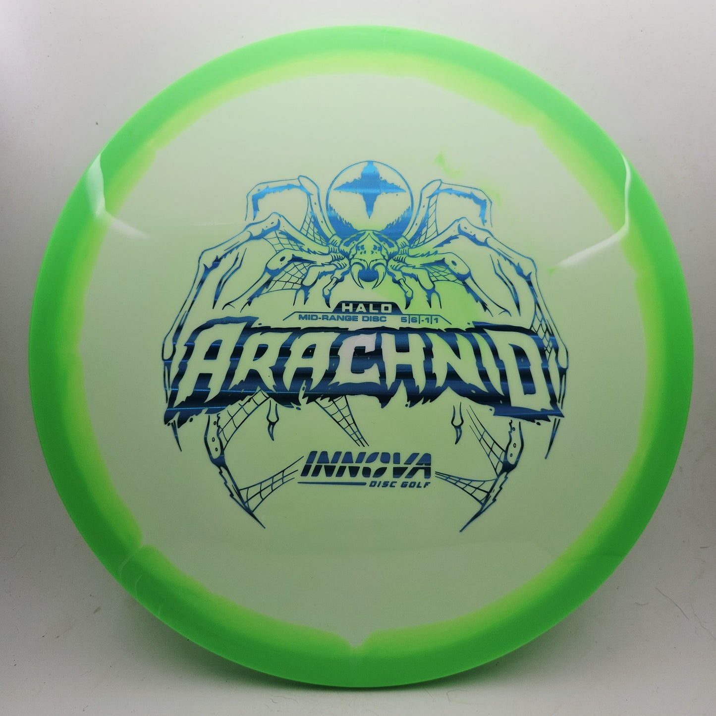 #20175 177g White / Green Halo Star Arachnid