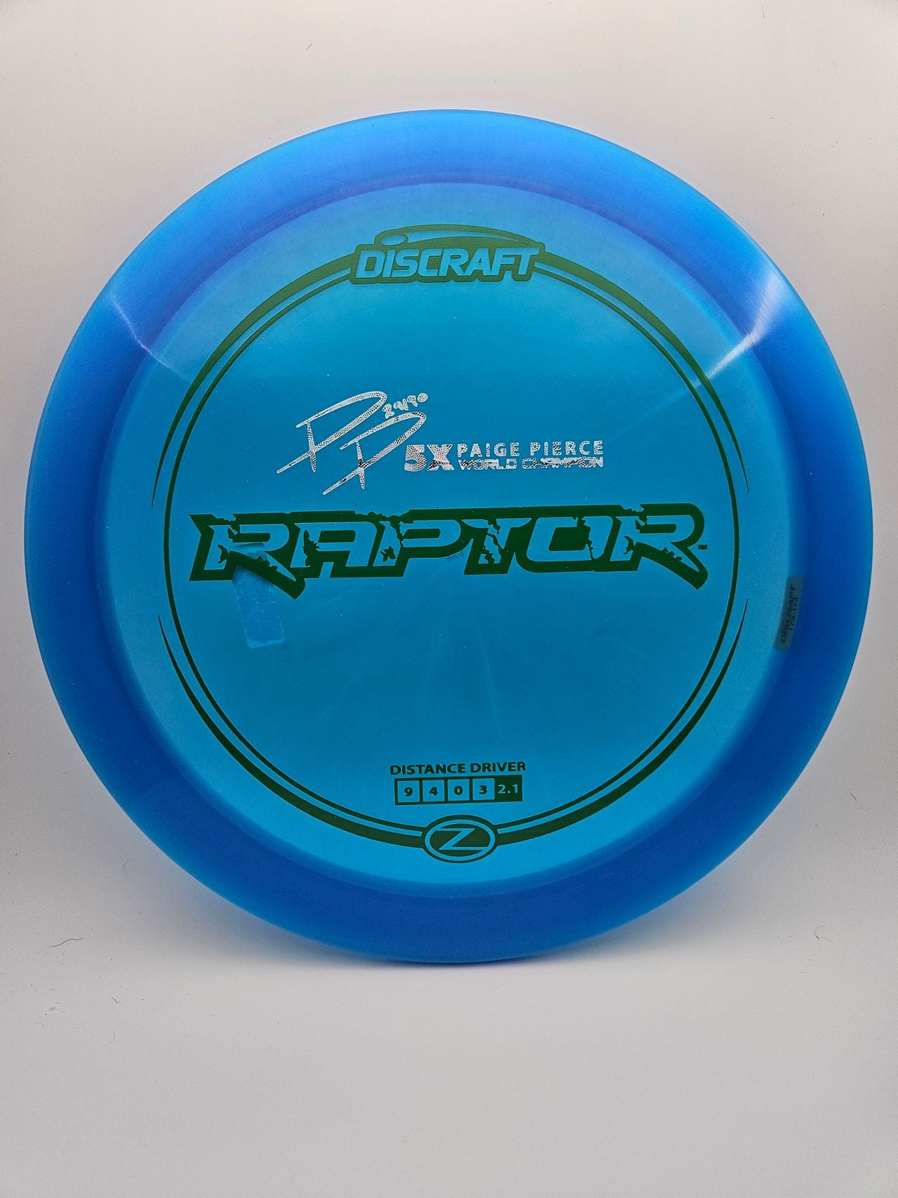 #2180 173-174g Blue, Hearts Foil Z Raptor