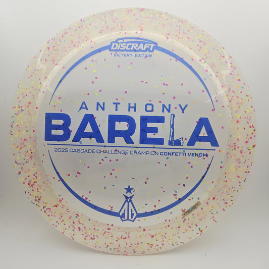 #14482 170-172g Clear, Anthony Barela Cascade Challenge Champion Z Confetti Venom