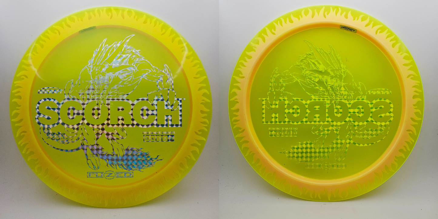 #14398 173-174g Yellow / Yellow, Flames FuZed Scorch