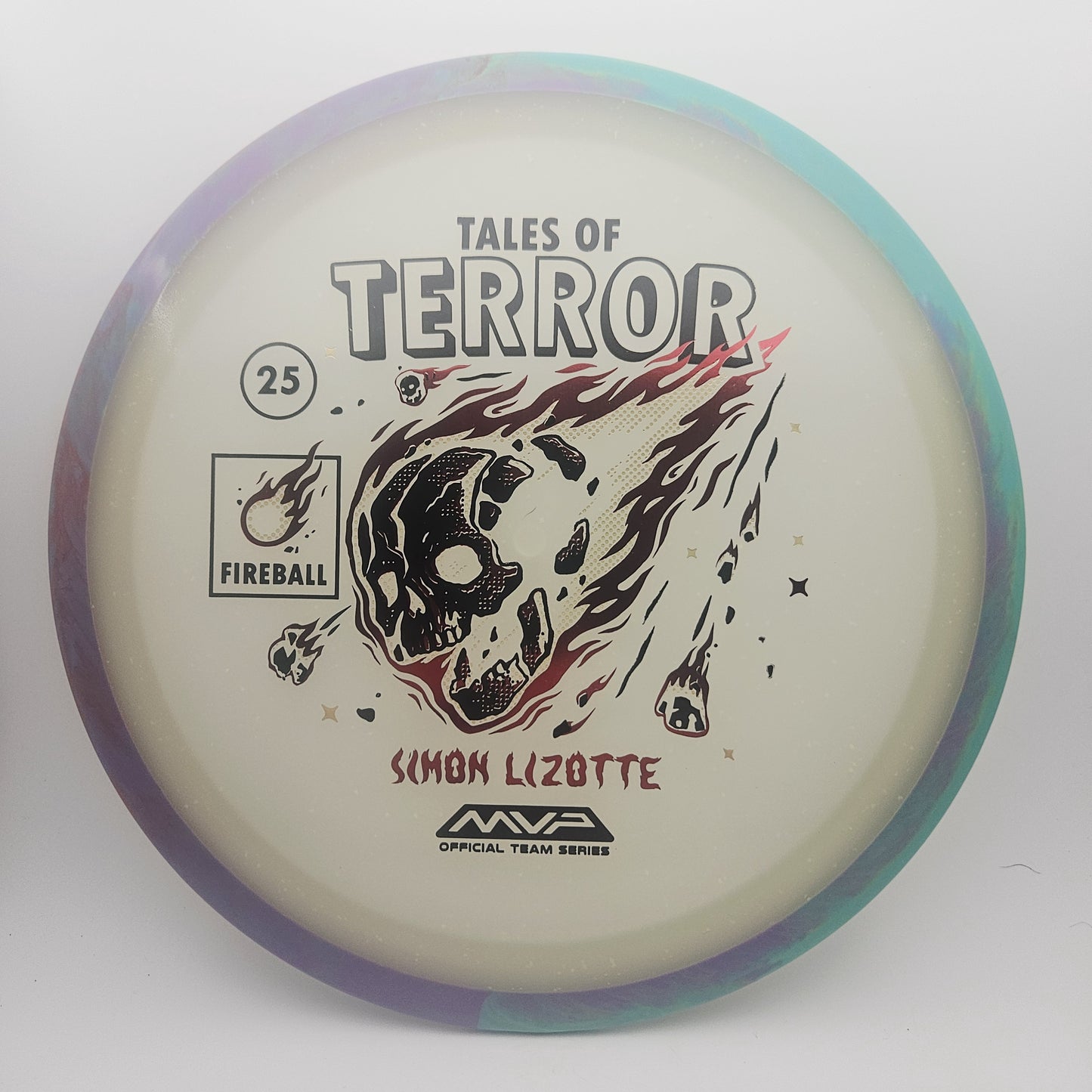 #15520 174g Purple/Teal / Blue Glow, Tales of Terror - Halloween 2025 - Simon Lizotte Particle Eclipse Fireball