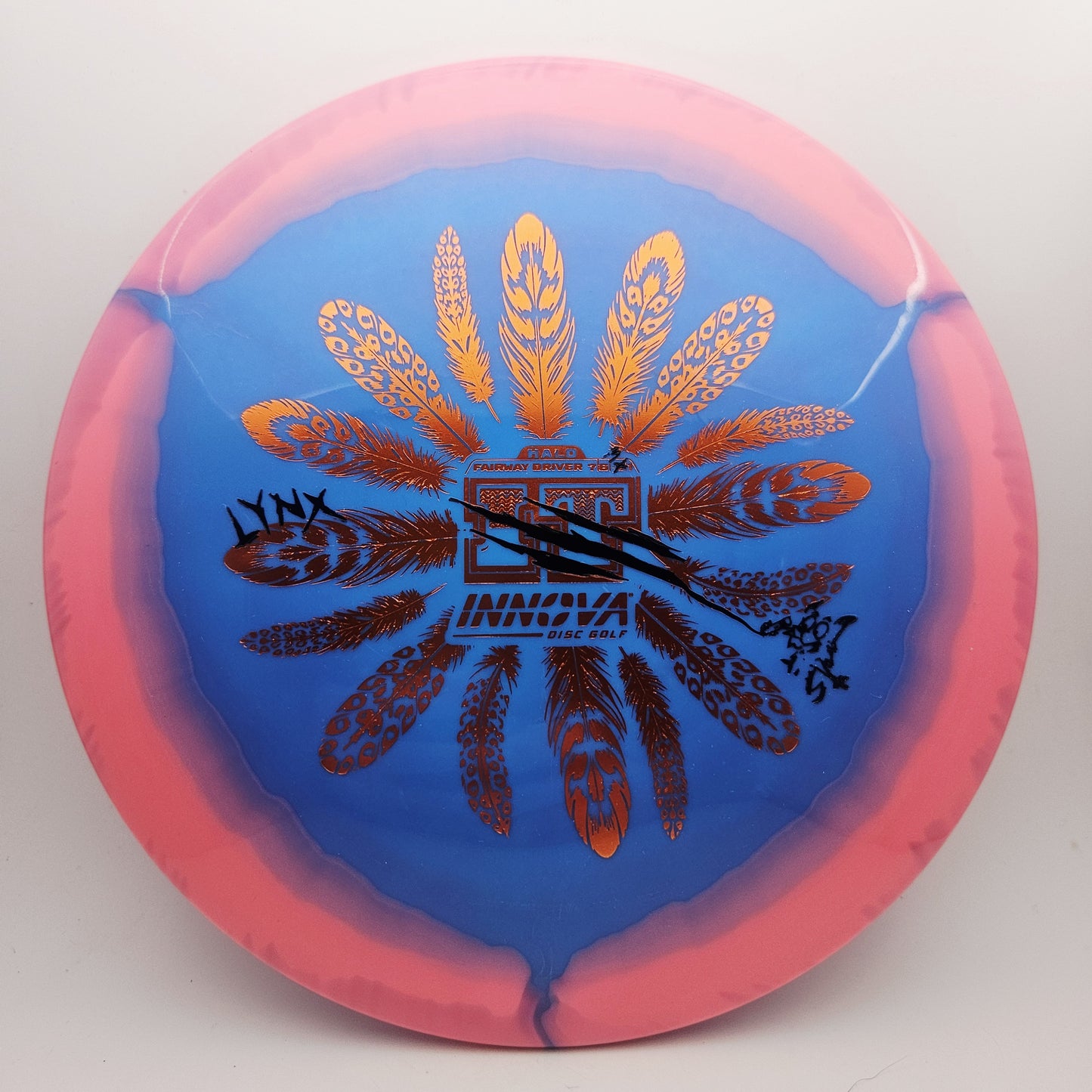 #18164 170g Blue / Pink, Overstamp Halo Star Lynx - Overstamp