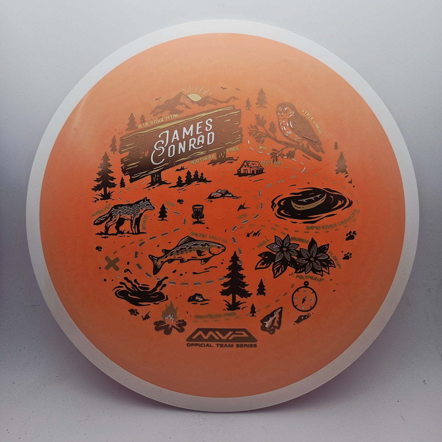 #18918 161g Orange, James Conrad Team Series Fission Trail - James Conrad Team Series