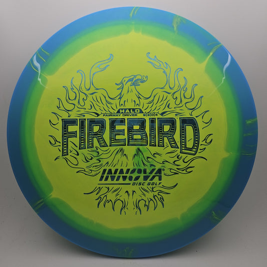 #9431 172g Yellow / Blue Halo Star Firebird