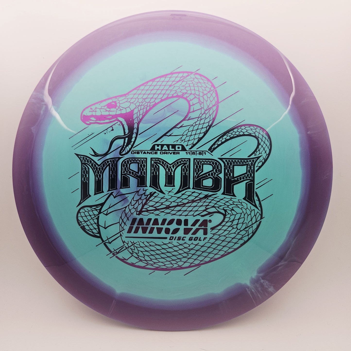 #17326 157g Teal / Purple Halo Star Mamba
