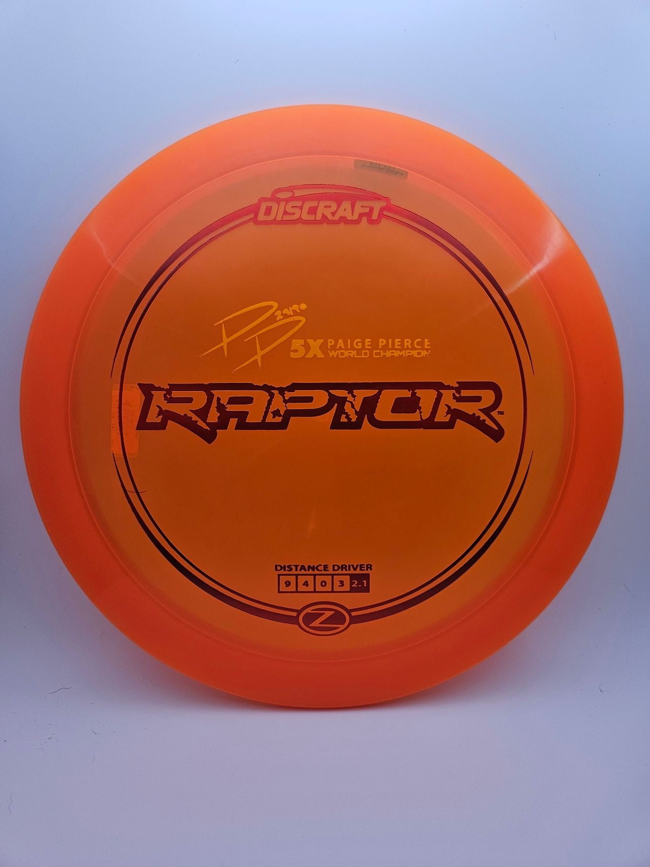 #2179 173-174g Orange, Hearts Foil Z Raptor