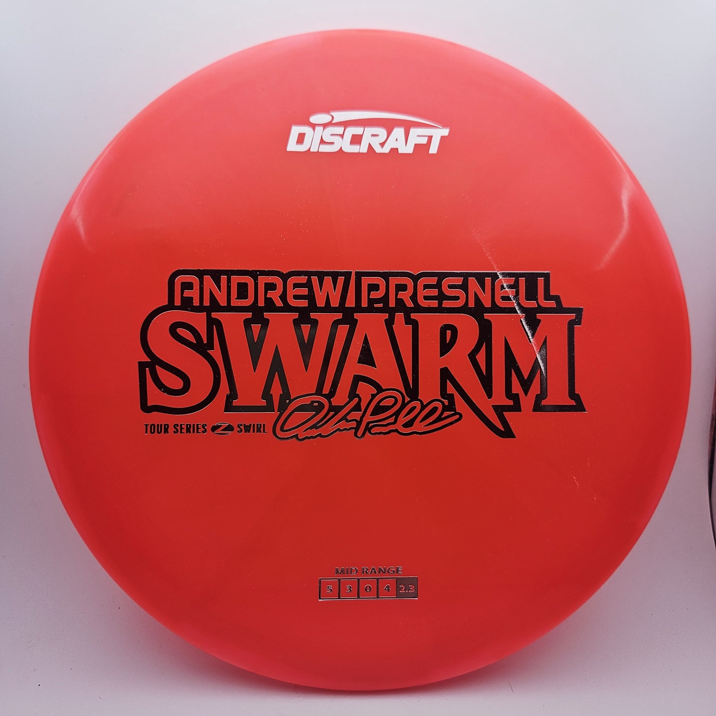 #12844 175-176g Red, Andrew Presnell Tour Series 2025 Z Swirl Swarm