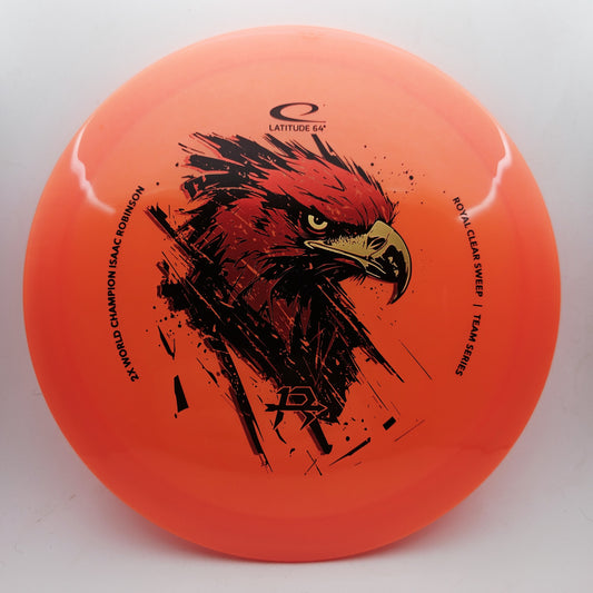 #20836 173g Orange, Isaac Robinson Tour Series Royal Clear Sweep - Isaac Robinson Tour Series