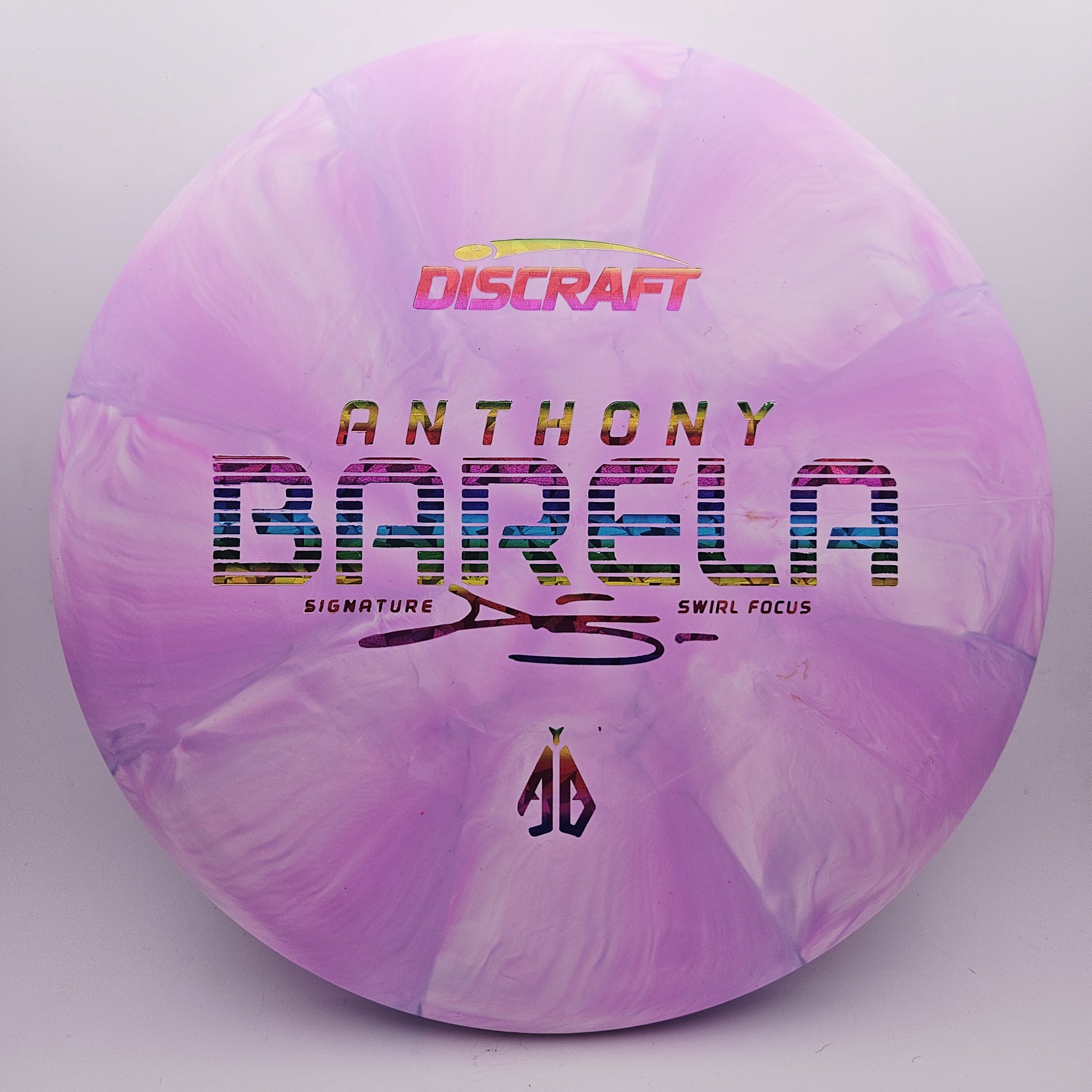 #12800 173-174g Pink, Anthony Barela Swirl CT Focus
