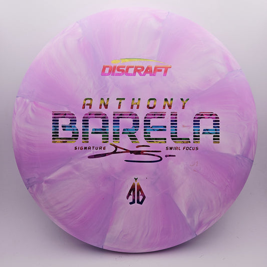 #12800 173-174g Pink, Anthony Barela Swirl CT Focus