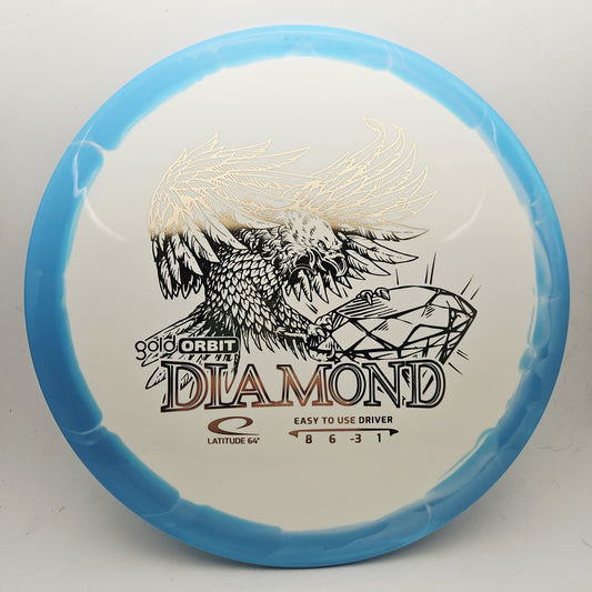 #20340 158g Blue Gold Orbit Diamond
