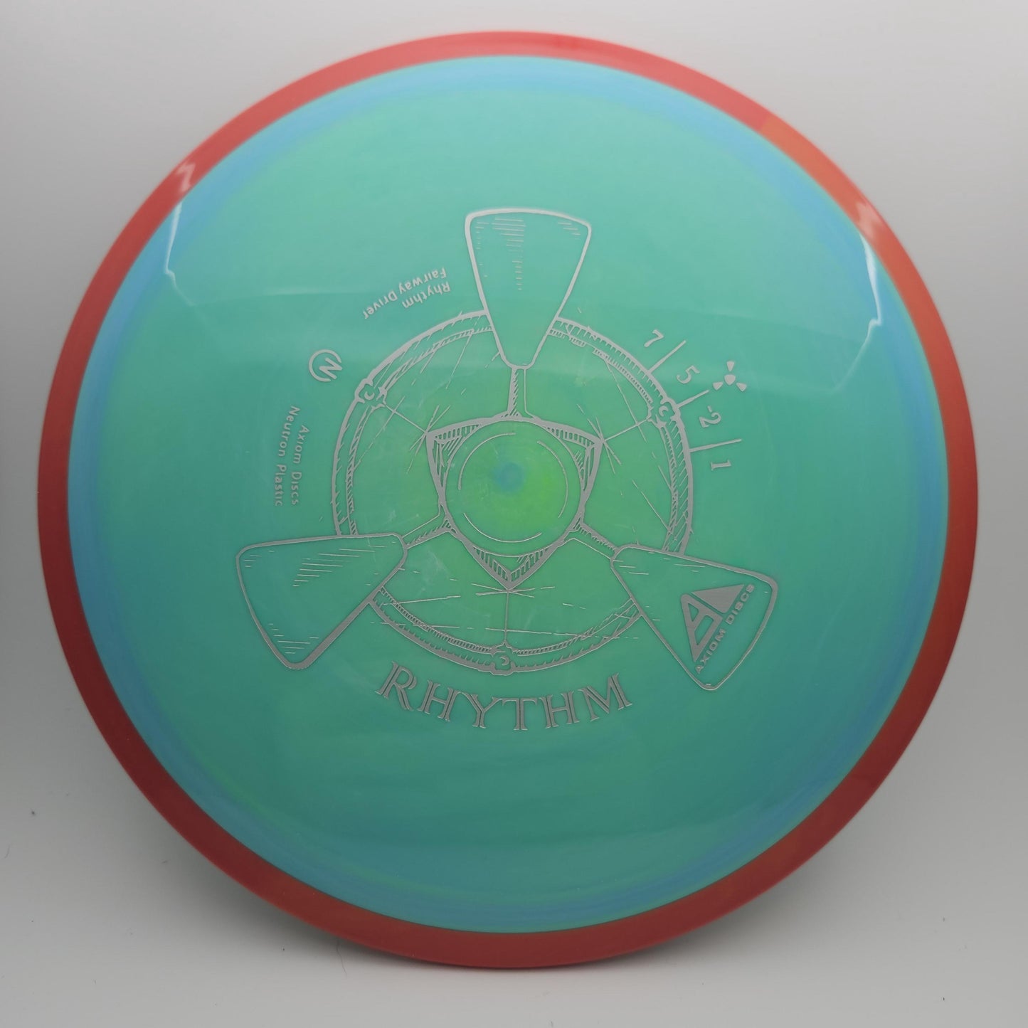 #5171 174g Teal / Red Neutron Rhythm