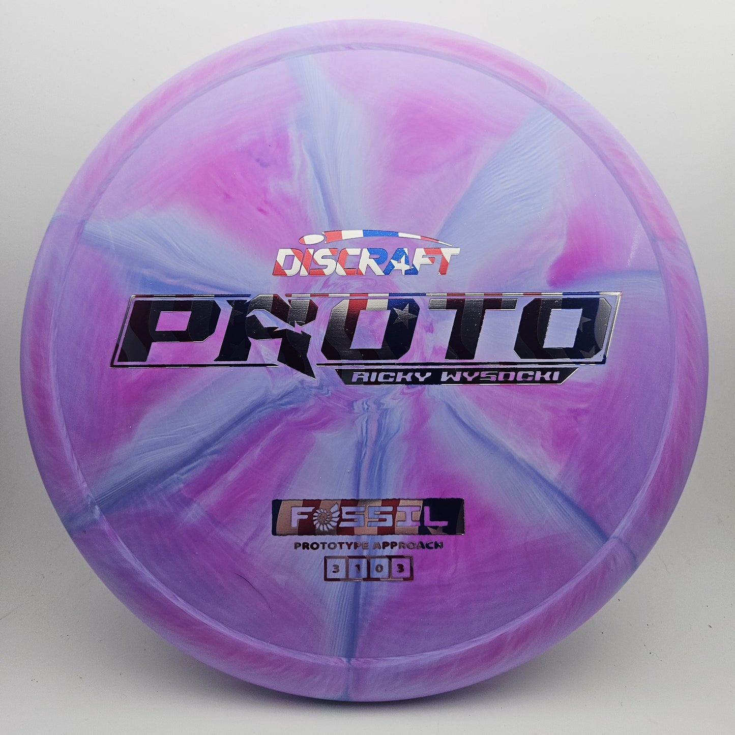 #17697 173-174g Purple, Ricky Wysocki Prototype Fossil - Ricky Wysocki