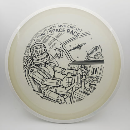 #17048 172g White / Blue Glow, Space Race 2025 Particle Eclipse Crave