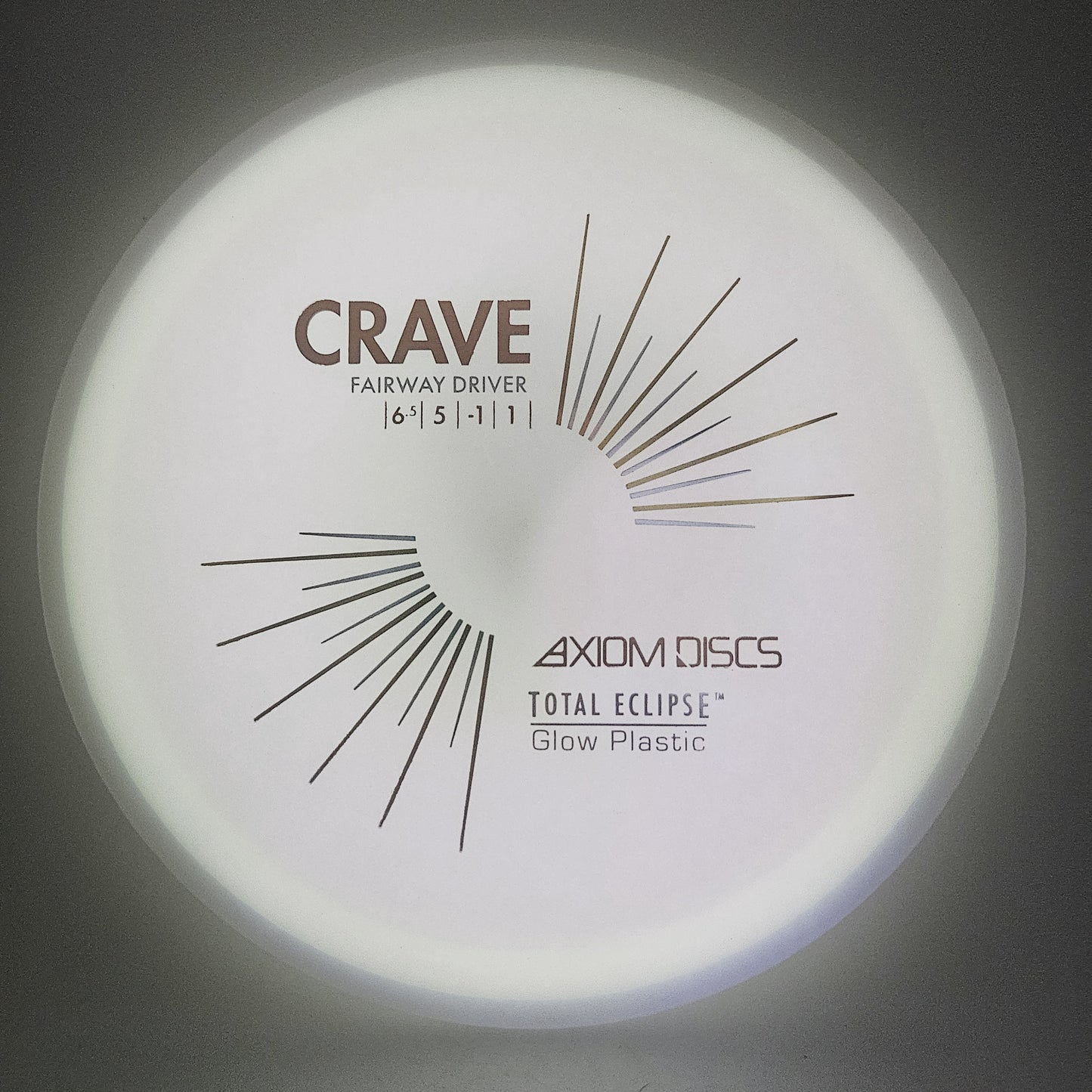 #17340 167g White Plate / Purple Rim Total Eclipse Crave