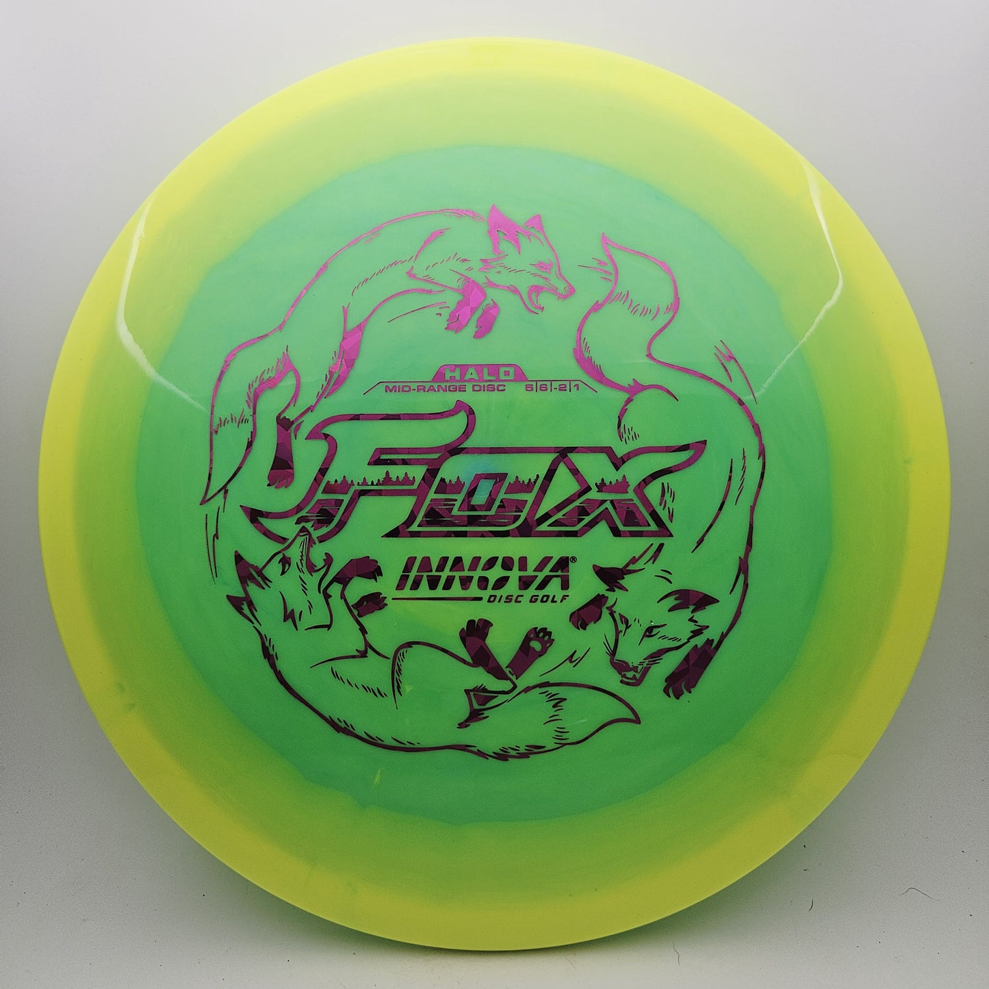 #16732 171g Green / Yellow Halo Star Fox