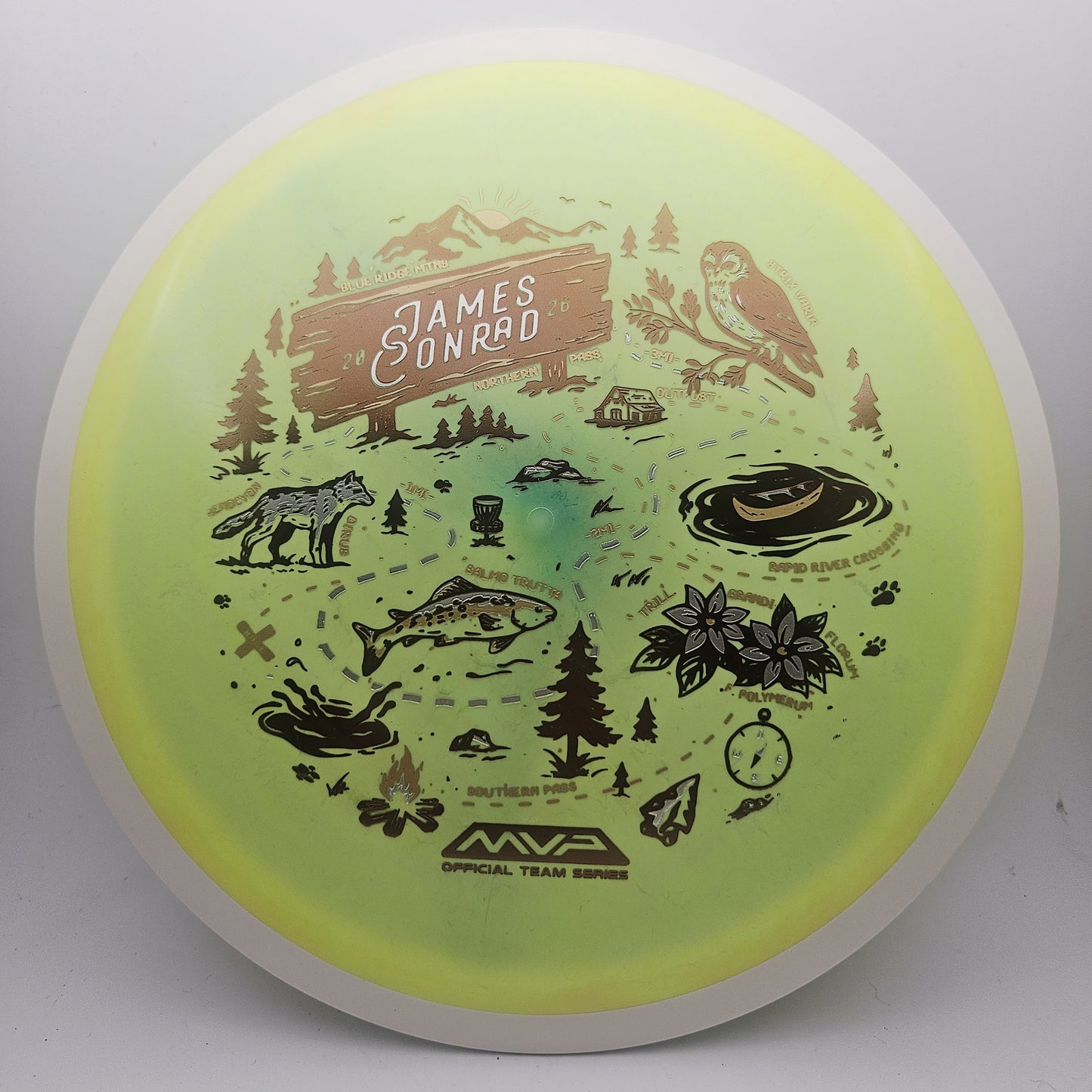 #18822 157g Yellow, James Conrad Team Series Fission Trail - James Conrad Team Series