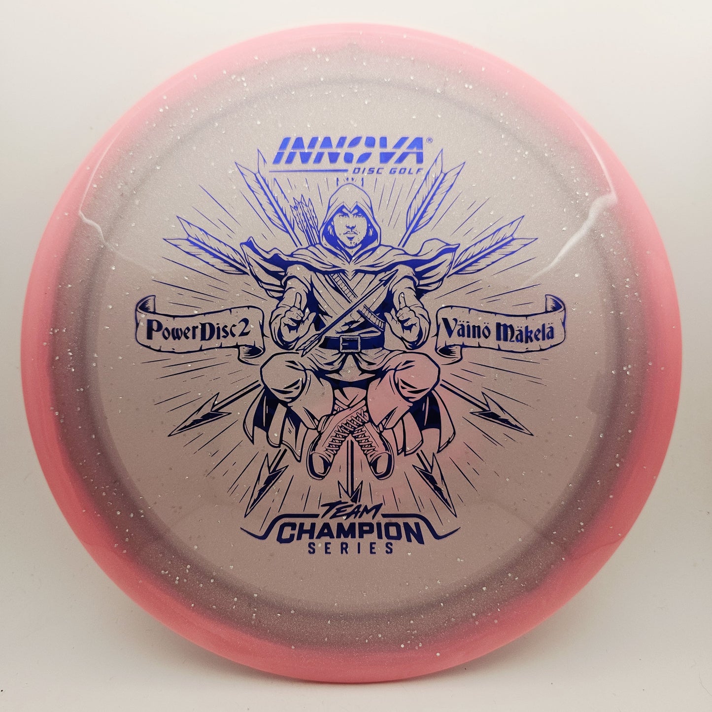 #17641 173-175g Pink, Vaino Makela Tour Series Moondust Halo Champion Power Disc 2 - Vaino Makela Tour Series