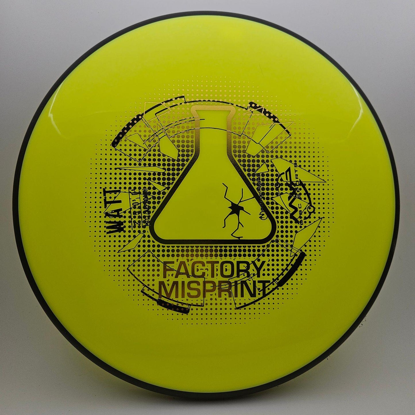 #5447 175g Yellow, Misprint Neutron Watt