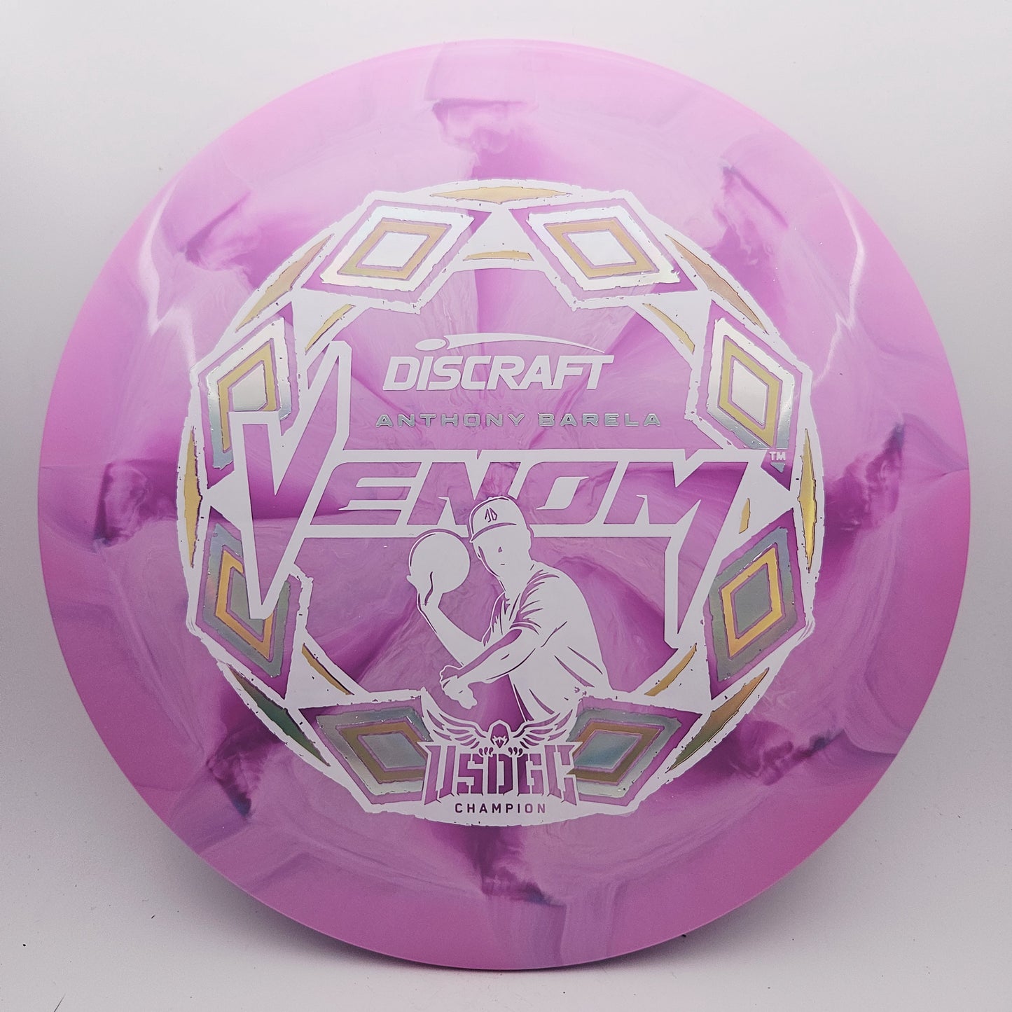 #16531 170-172g Pink, Anthony Barela USDGC Champion ESP Swirl Venom
