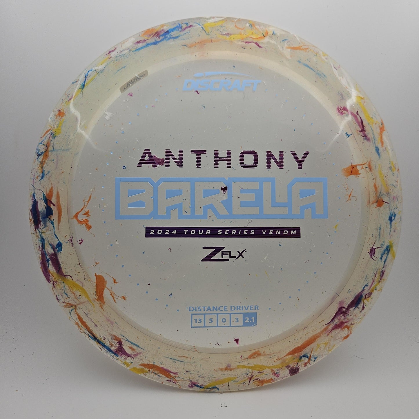 #5928 173-174g White, Anthony Barela Tour Series Jawbreaker Z Flx Venom