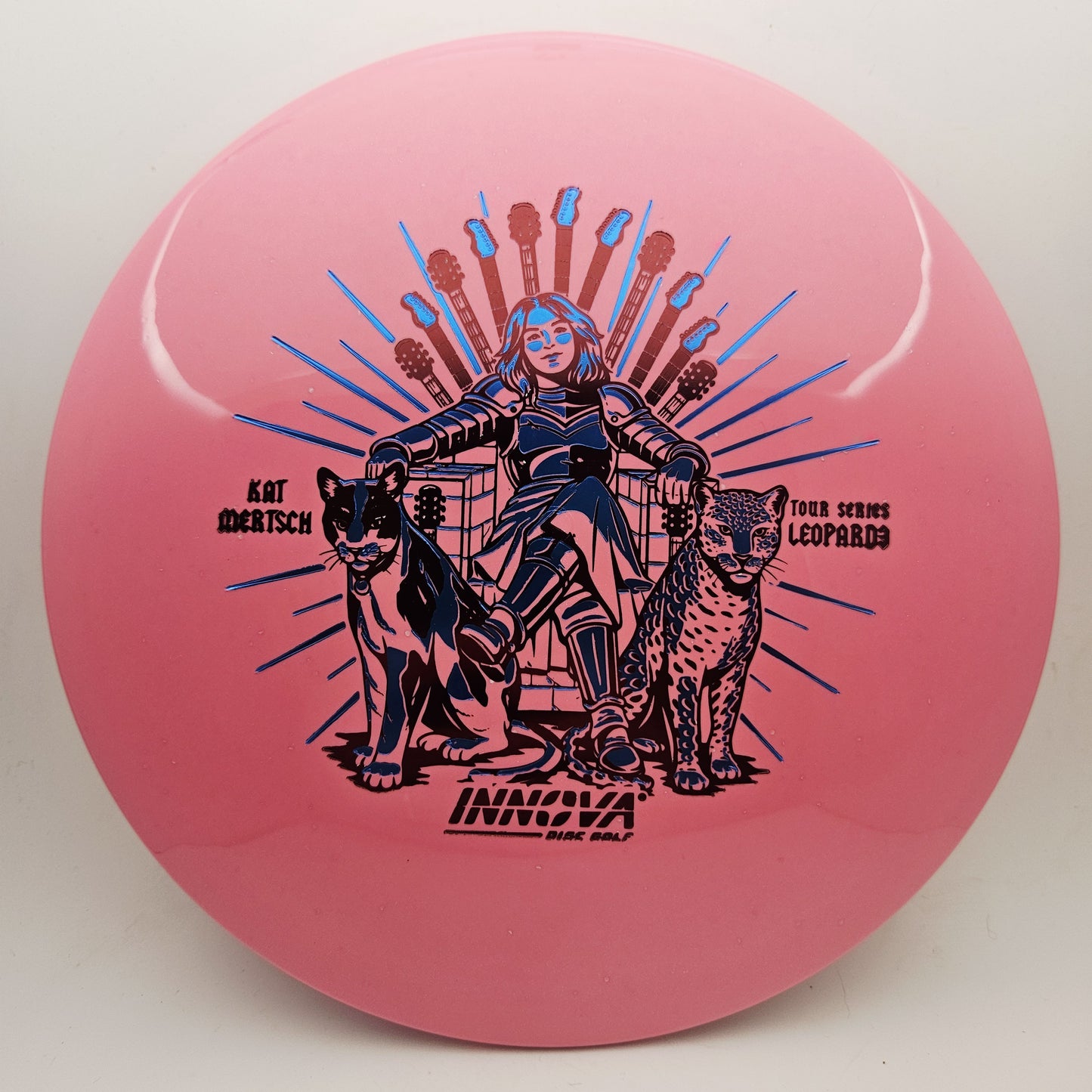 #19198 172g Pink, Kat Mertsch Tour Series Metal Flake Star Leopard3 - Kat Mertsch Tour Series