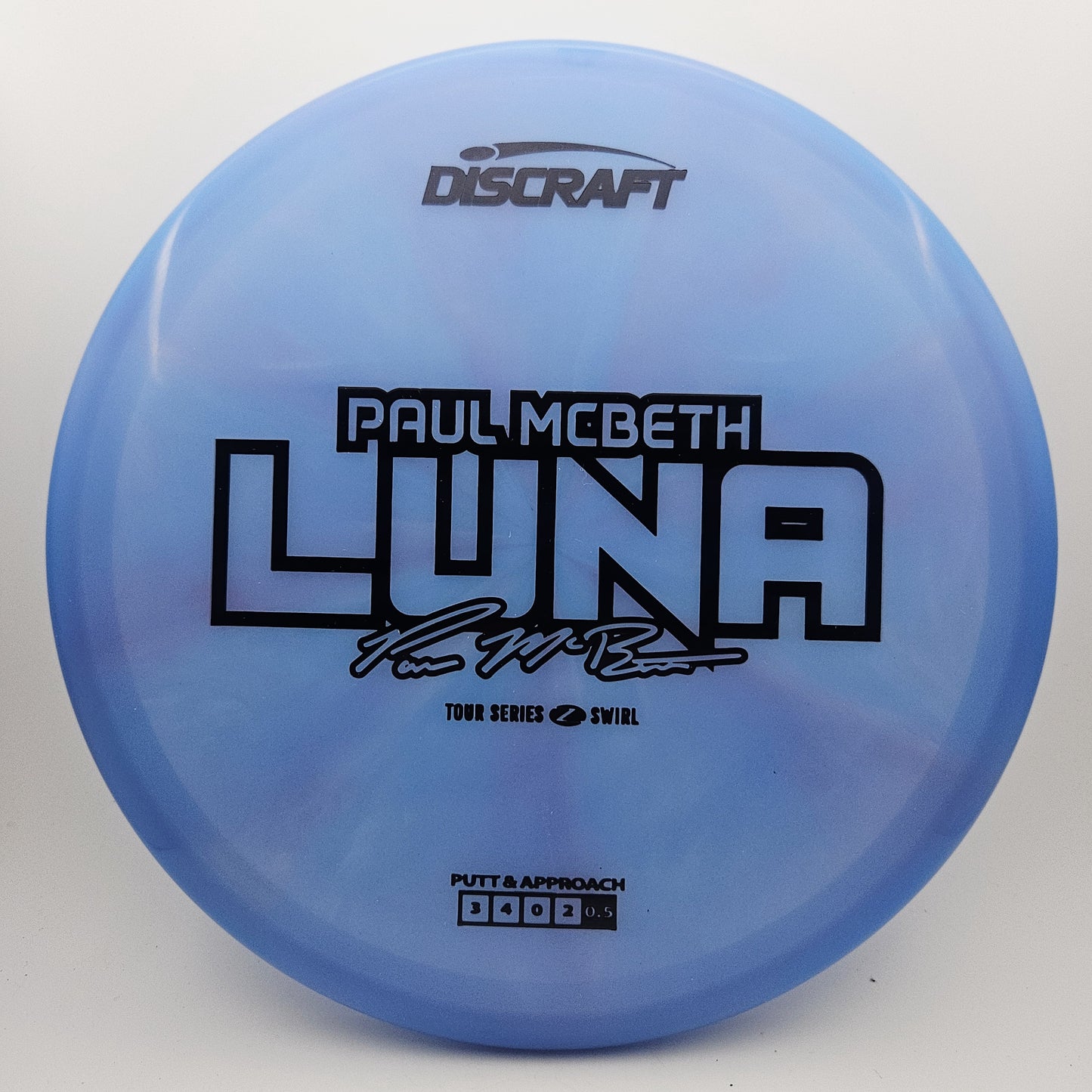 #16199 173-174g Blue, Paul McBeth Tour Series Z Swirl Luna