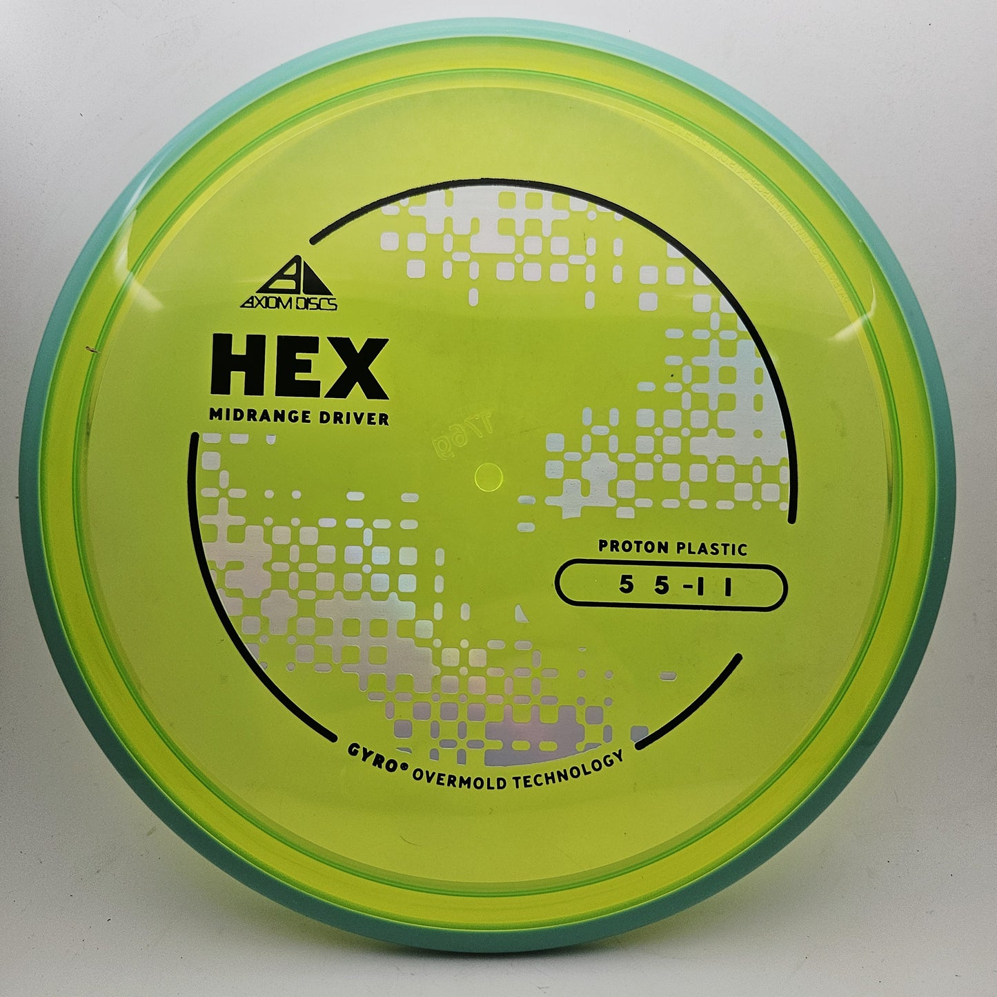 #19865 176g Dayglo / Teal PLC Proton Hex