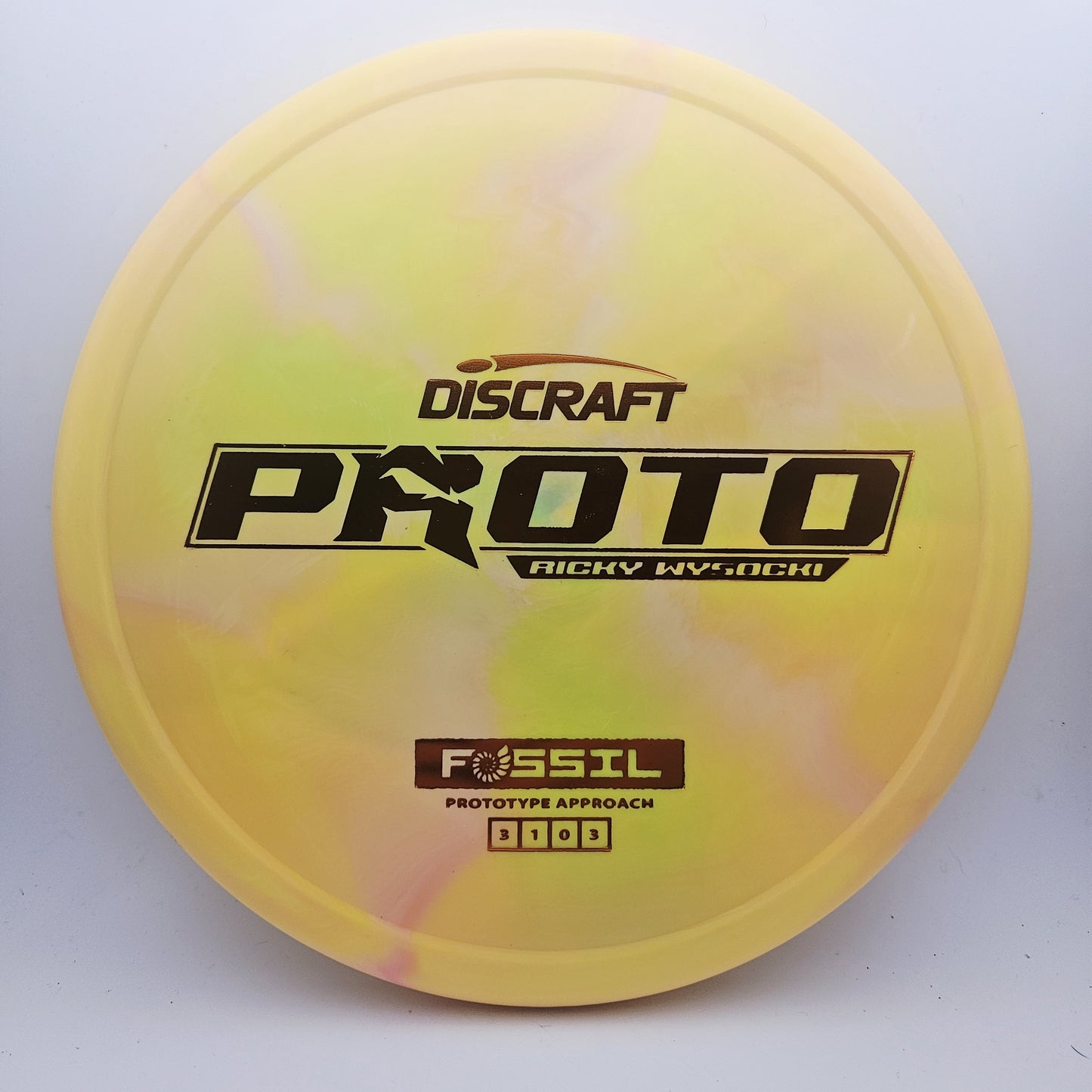 #17700 173-174g Yellow, Ricky Wysocki Prototype Fossil - Ricky Wysocki