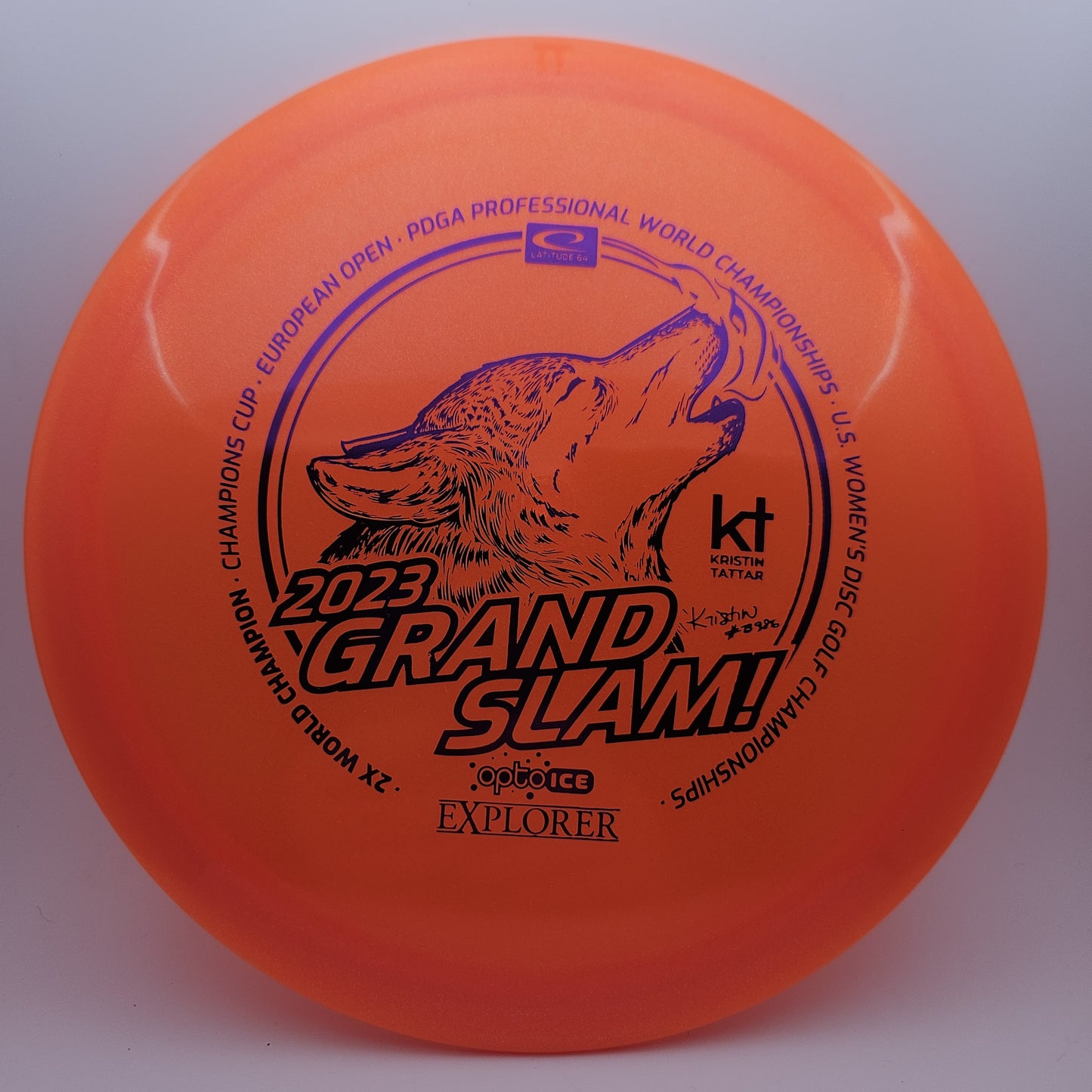 #8036 175g Orange, KT Grand Slam Opto-Ice Glimmer Explorer - Kristin Tattar Grand Slam 2023