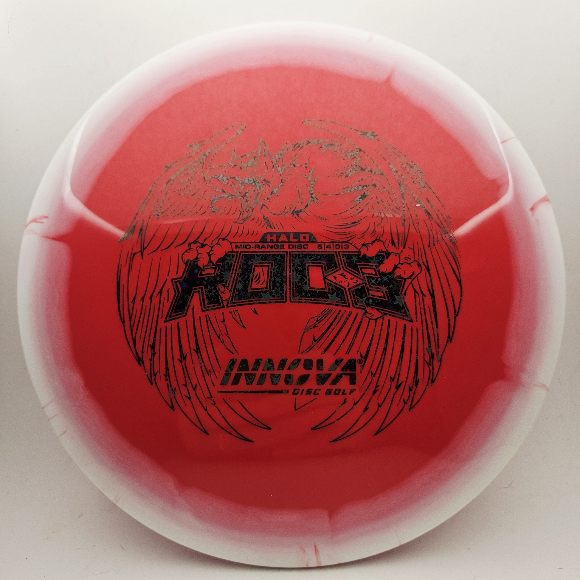 #19653 177g Red / White Halo Star Roc3