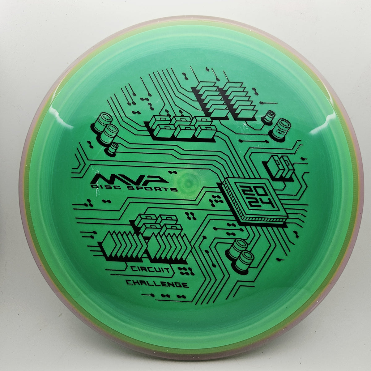 #20857 174g Green / Clear, Circuit Challenge Prism Neutron Trance - Circuit Challenge