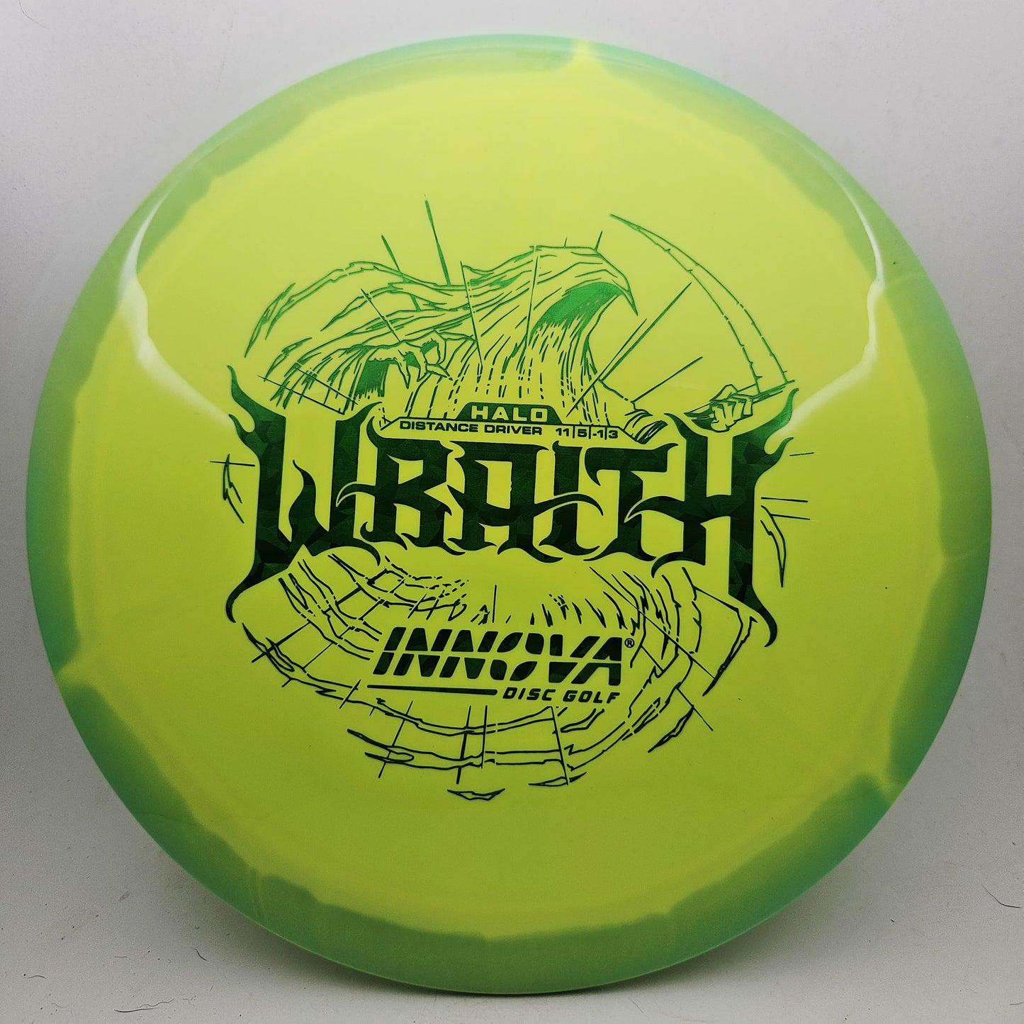 #19673 173-5g Yellow / Green Halo Star Wraith