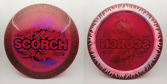 #14396 170-172g Red / Pink, Flames FuZed Scorch