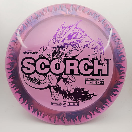 #19511 170-172g Purple / Blue, Flames FuZed Scorch - Flames