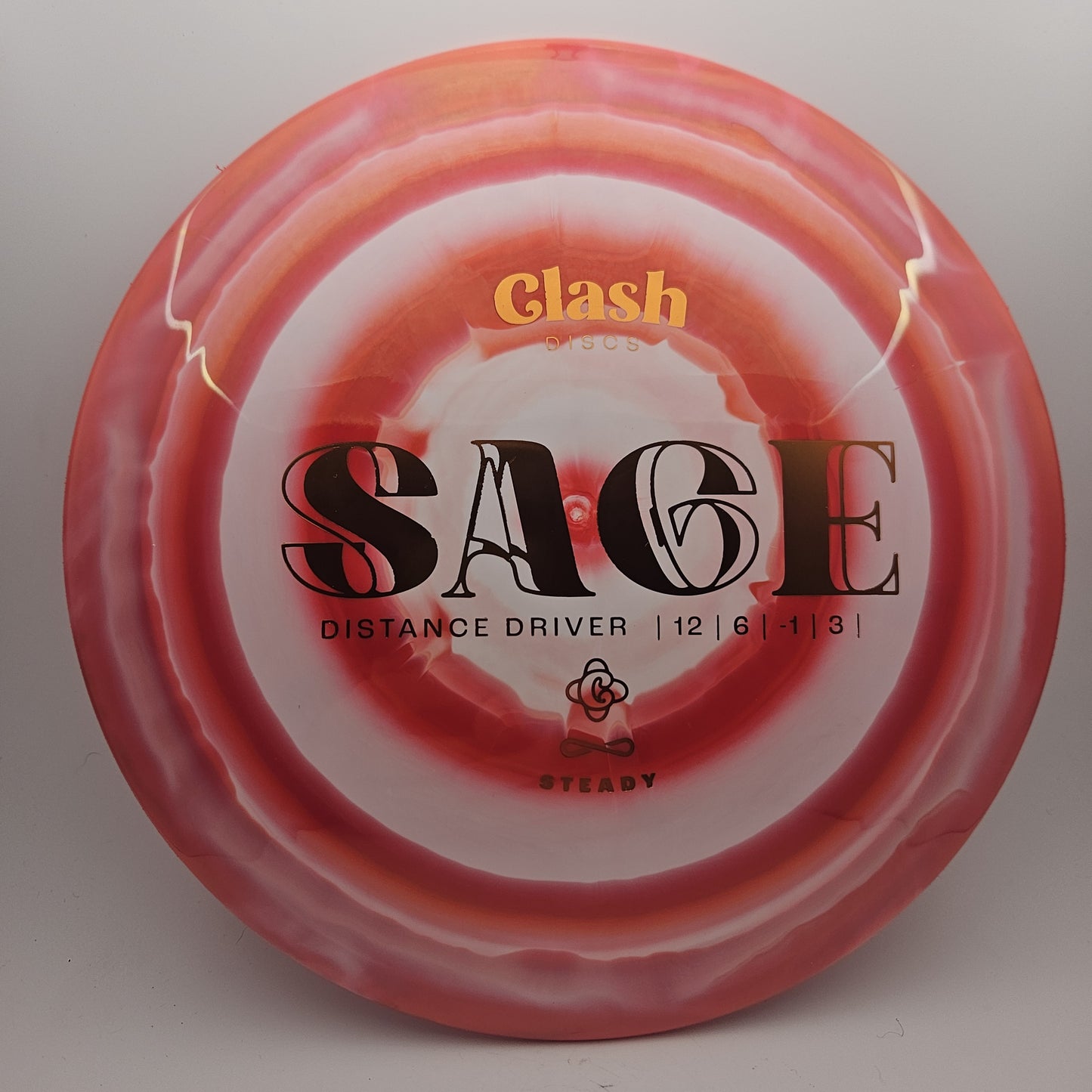 #8761 175g Red Steady Ring Sage