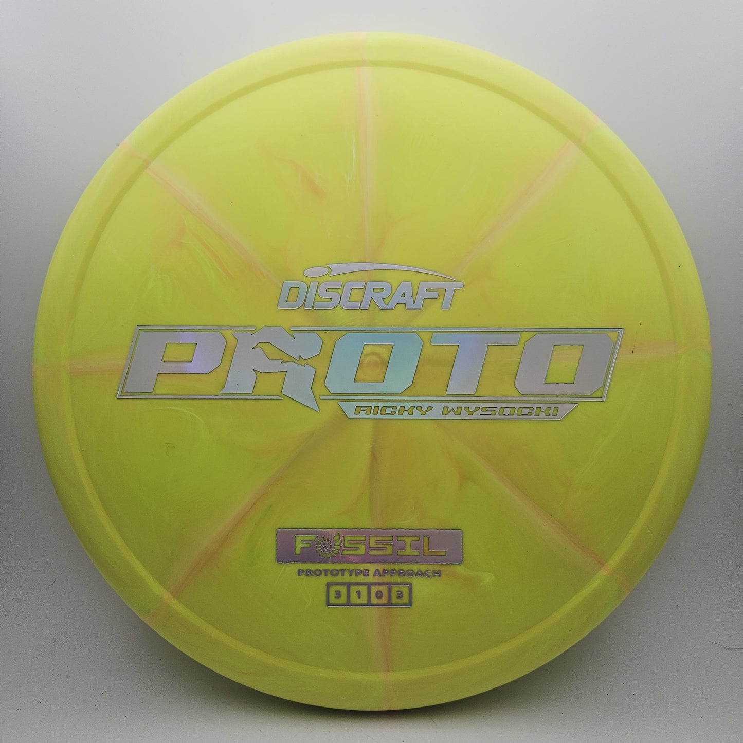 #16803 175-176g Yellow, Ricky Wysocki Prototype Fossil