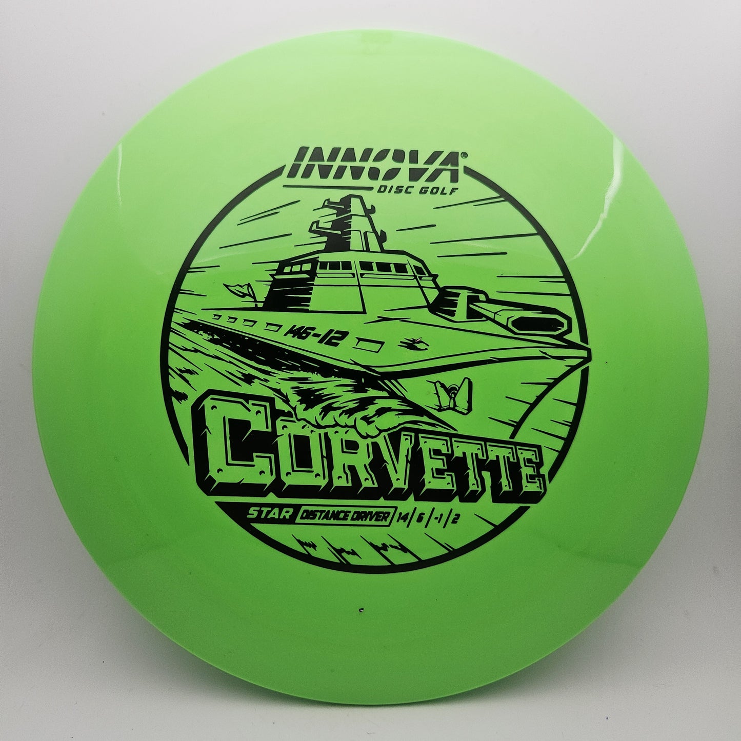 #18127 171g Green Star Corvette