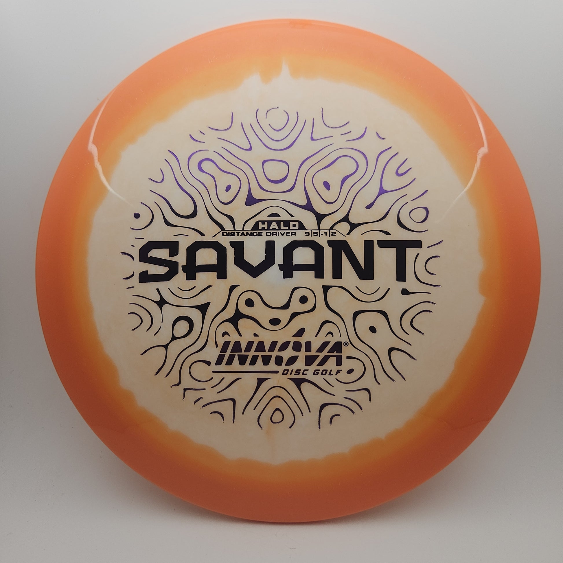 #11464 171g White / Orange Halo Star Savant