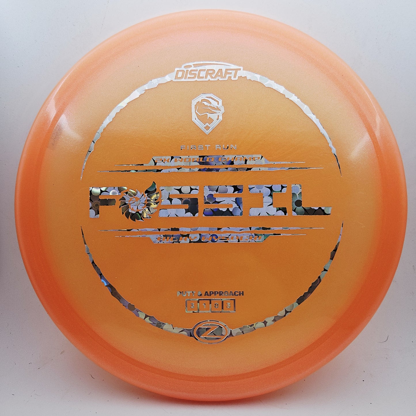 #19608 173-174g Orange, Ricky Wysocki First Run Z Colorshift Fossil - Ricky Wysocki First Run